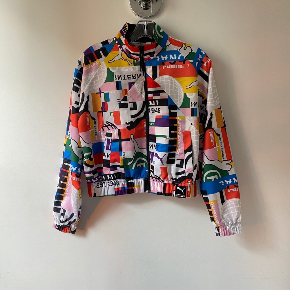 PUMA Cropped Woven Track Jacket